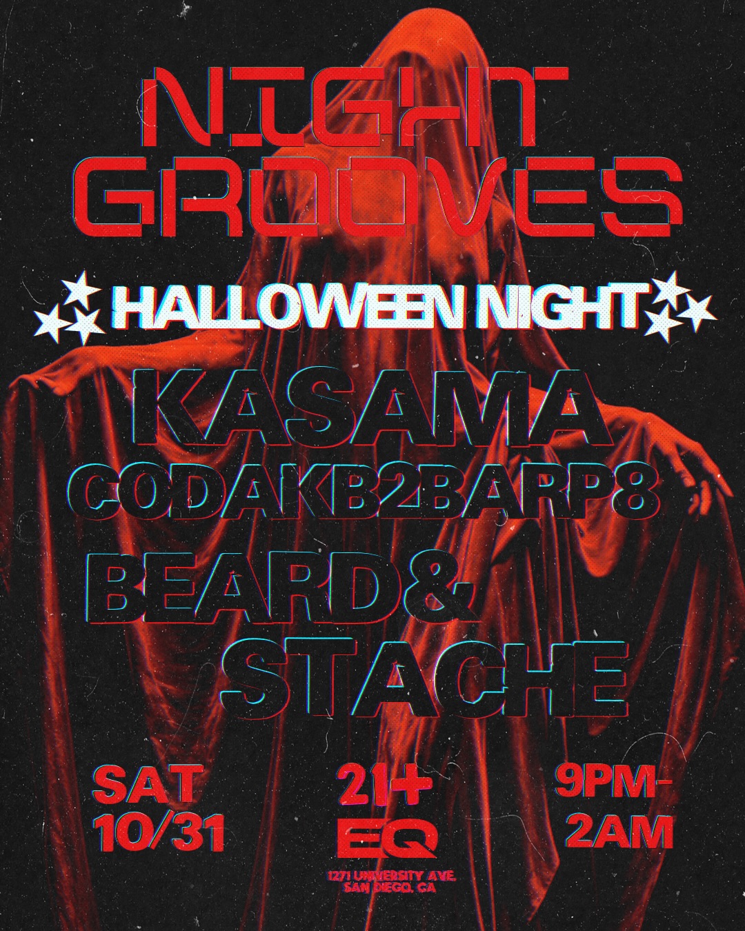 Flyer for Night Grooves: Halloween
