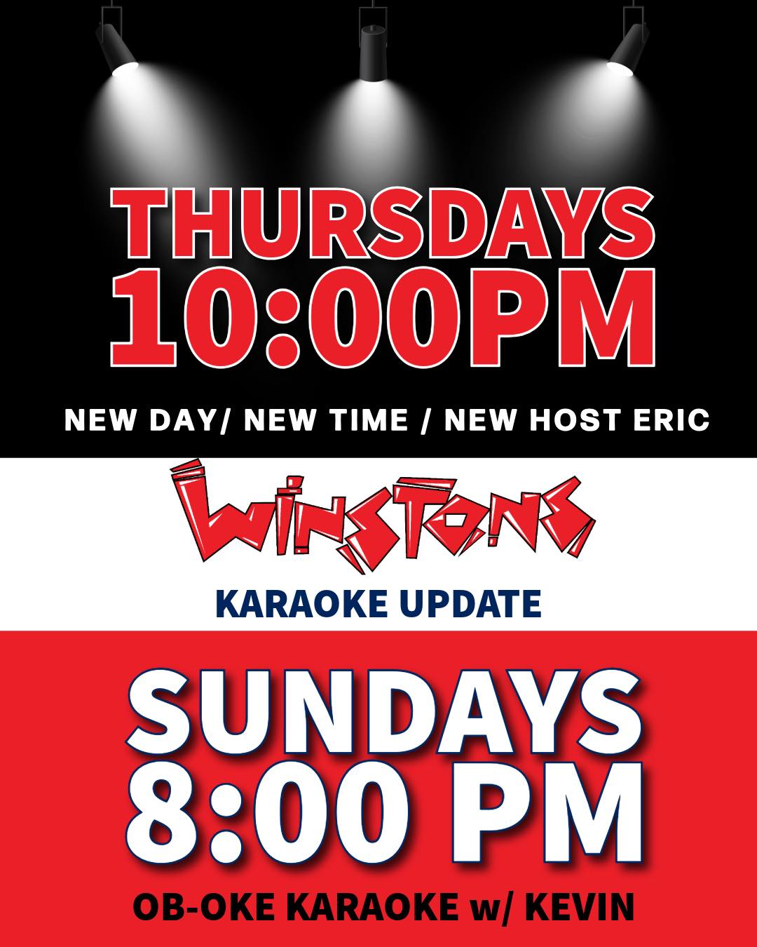 Flyer for Thursday Karaoke